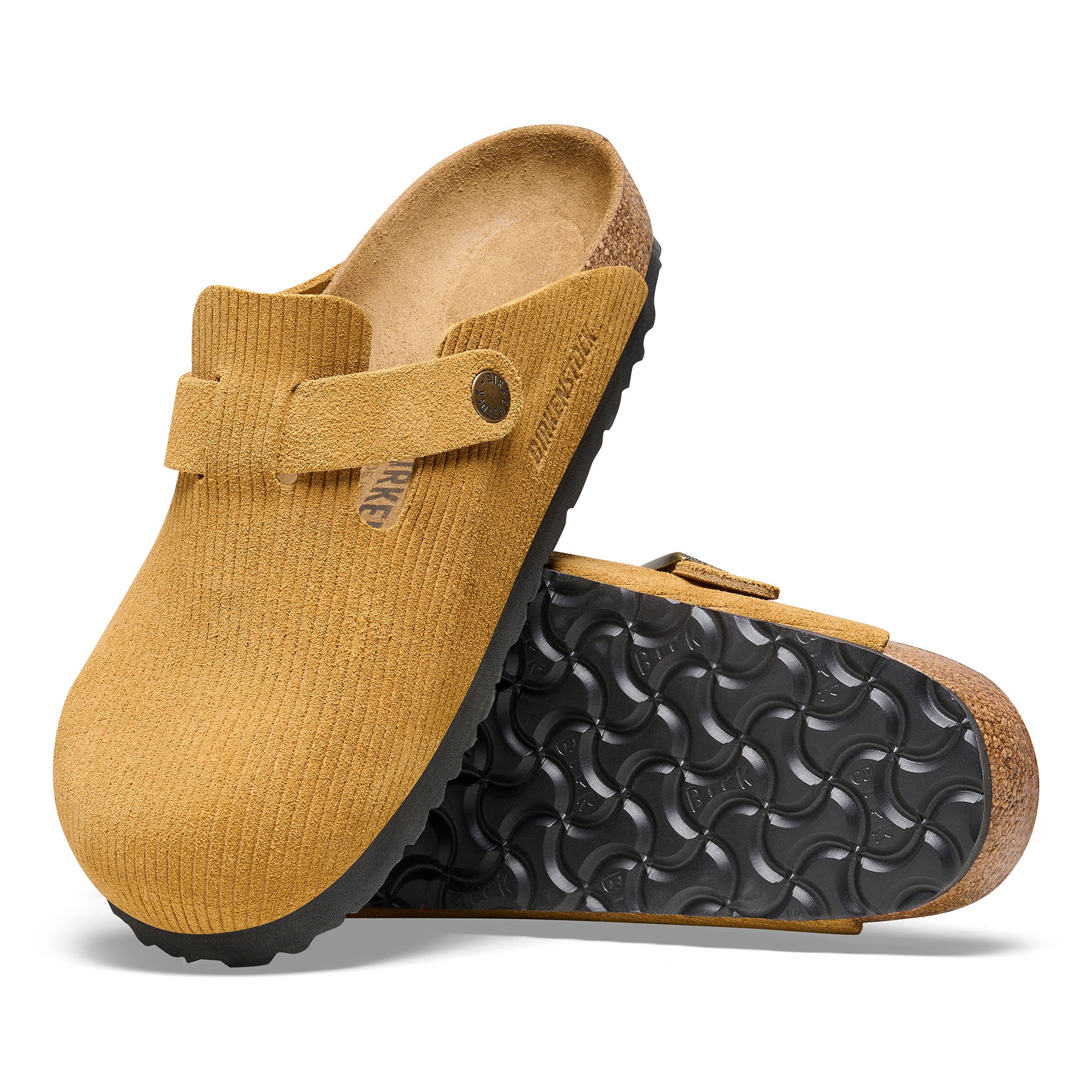 Birkenstock Boston Suede Embossed - Cork Brown - Image 3