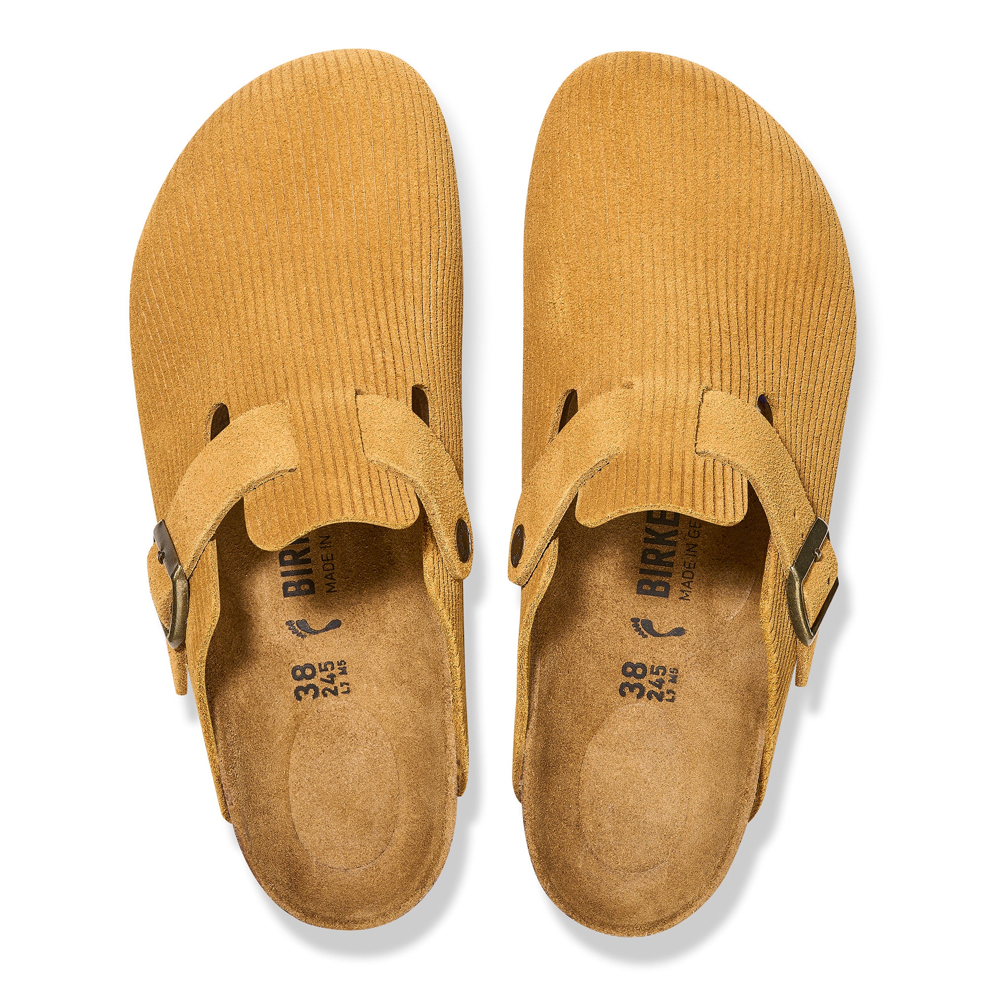 Birkenstock Boston Suede Embossed - Cork Brown - Image 4