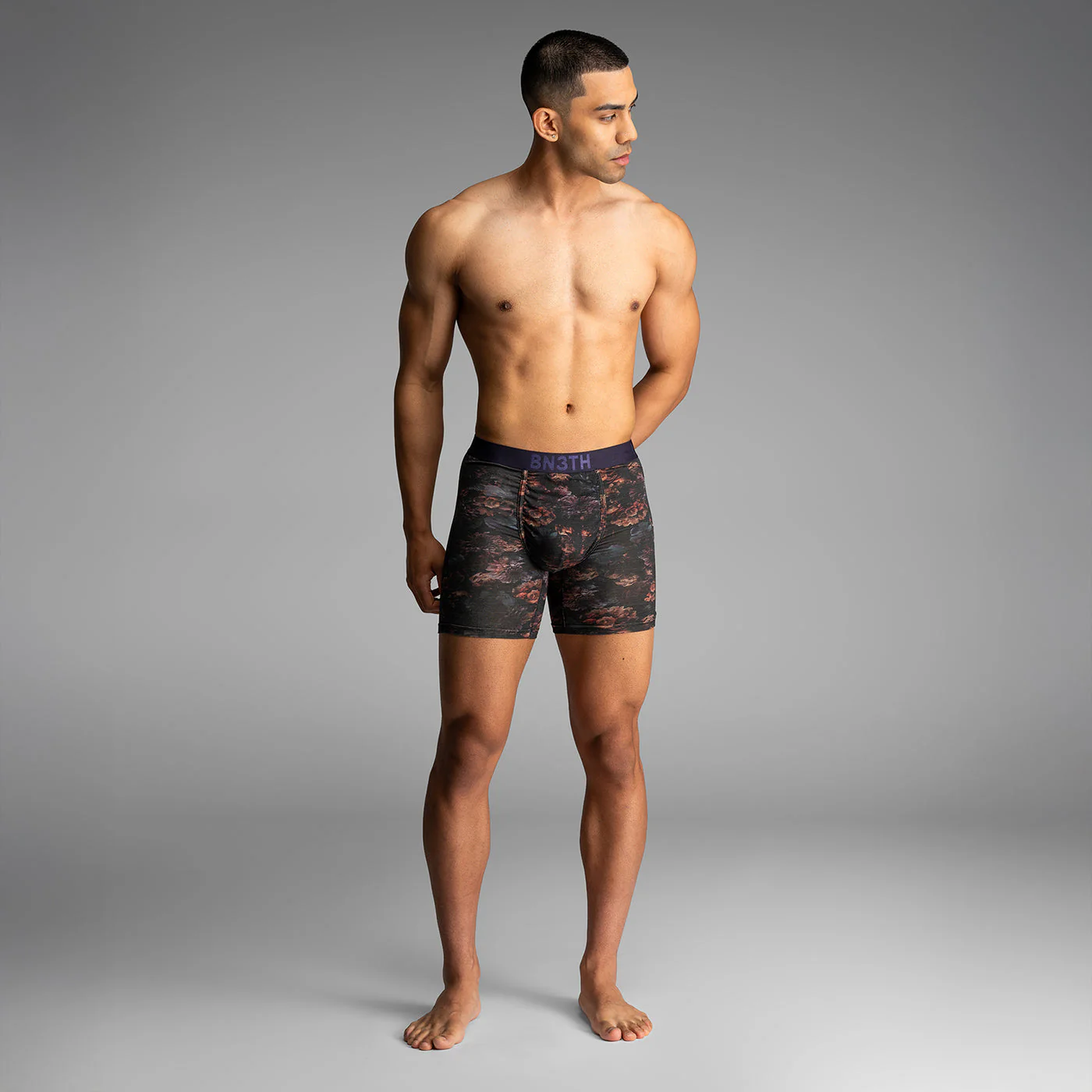 Bn3Th Classic Icon Boxer Brief - Dark Floral-Dark Navy - Image 3