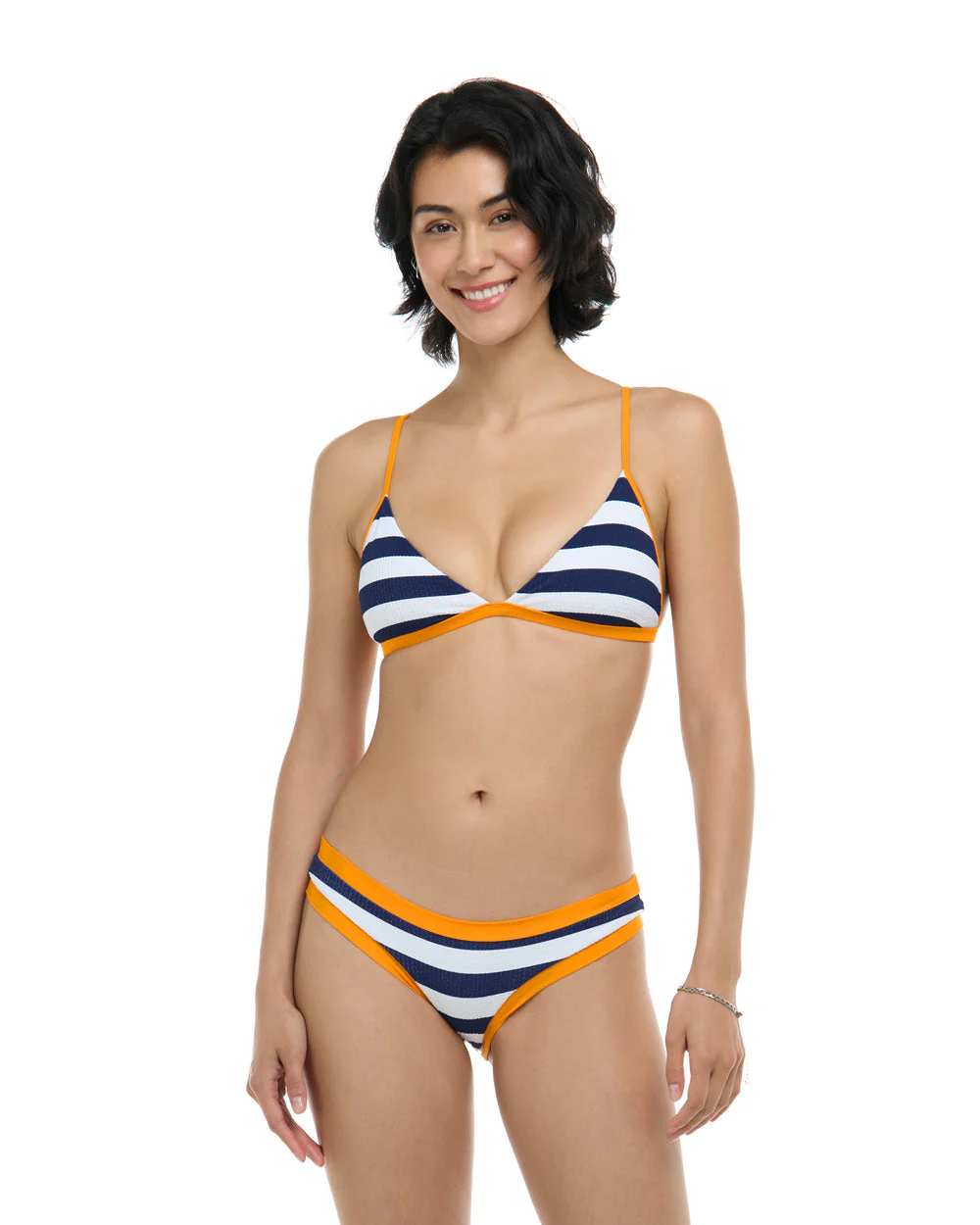 Body Glove Maritime Evelyn Fixed Triangle Bikini Top - MIDNIGHT