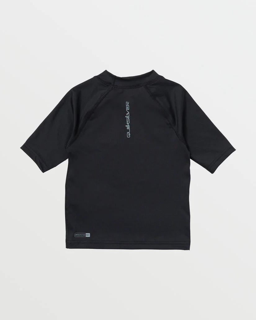 Quiksilver Boys 2-7 Everyday UPF50 Short Sleeve Rashguard - Black - Image 2