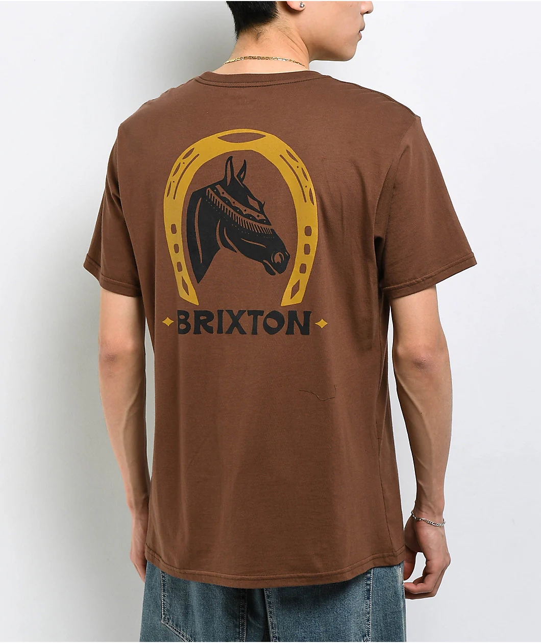 Brixton Blind T-Shirt - Pinecone Brown
