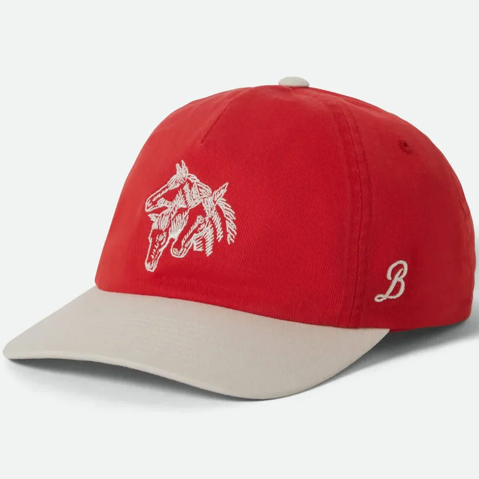Brixton Brixton Round Up Adjustable Hat - Washed Adrenaline Rush/Whitecap
