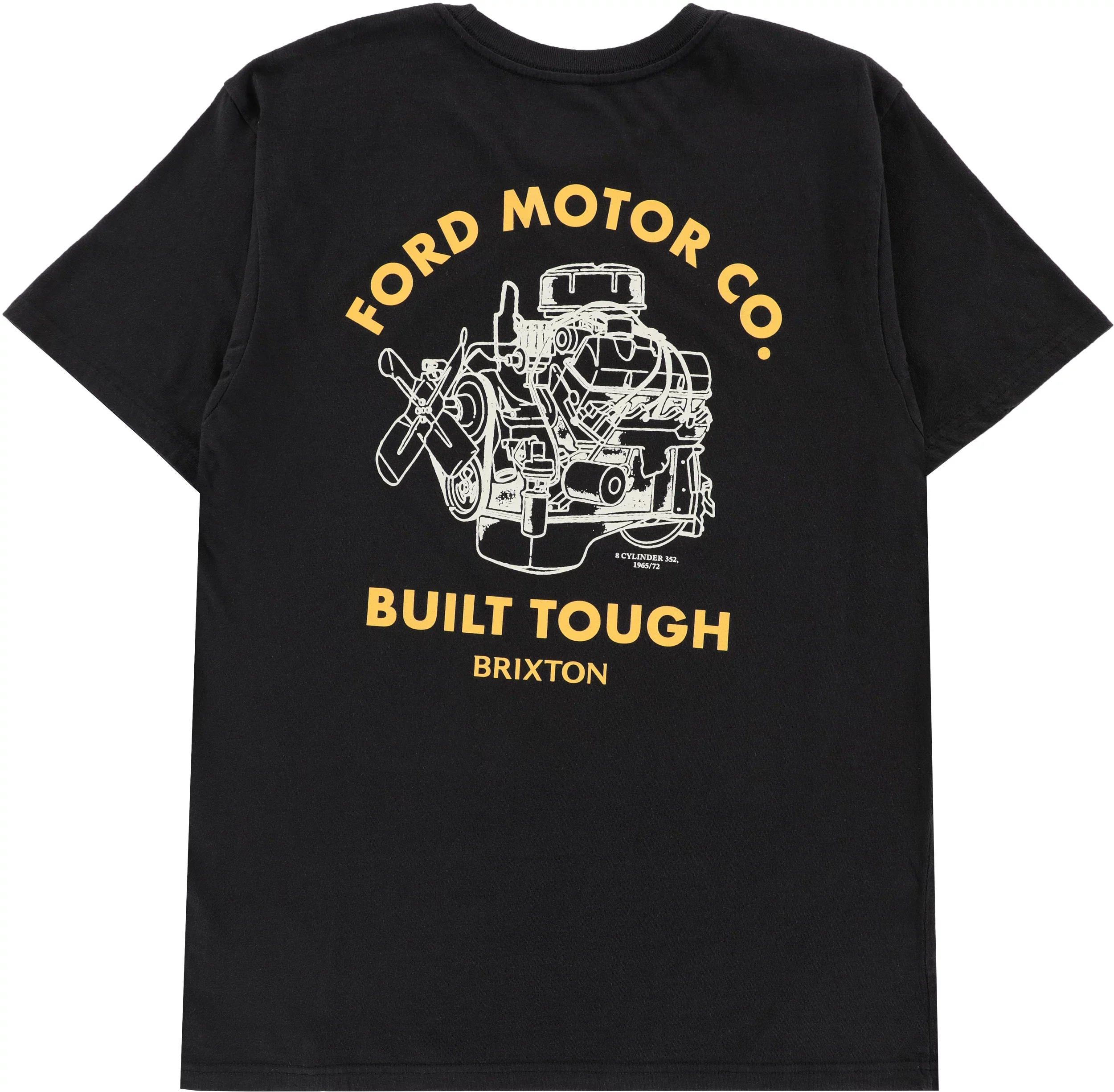 Brixton Brixton X Ford Built Tough T-Shirt - Burnt Rubber - Image 3