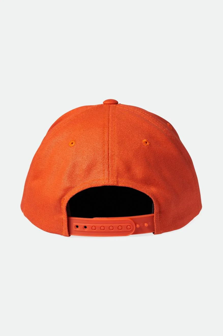 Brixton Builders Mp Snapback - Orange - Image 2