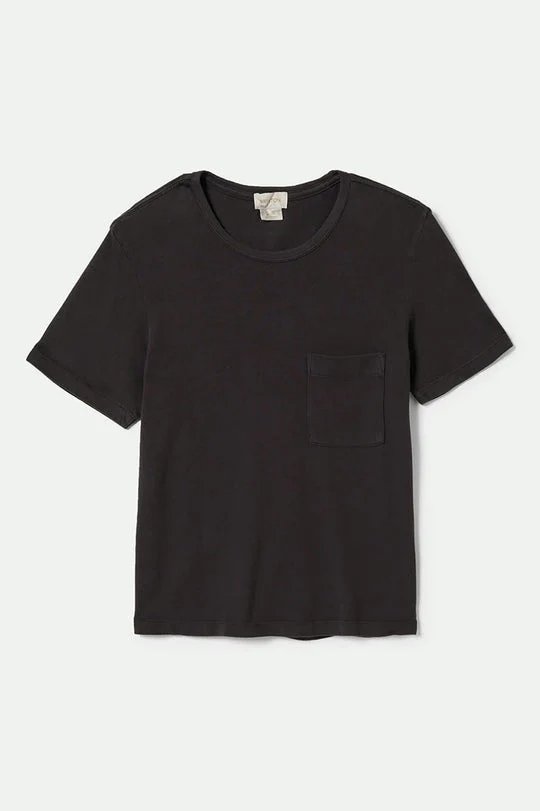 Brixton Carefree Organic Garment Dye Perfect T-Shirt - BLACK