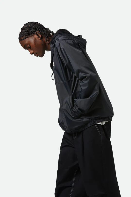 Brixton Claxton Woodburn Lightweight Jacket - BLACK - Image 3