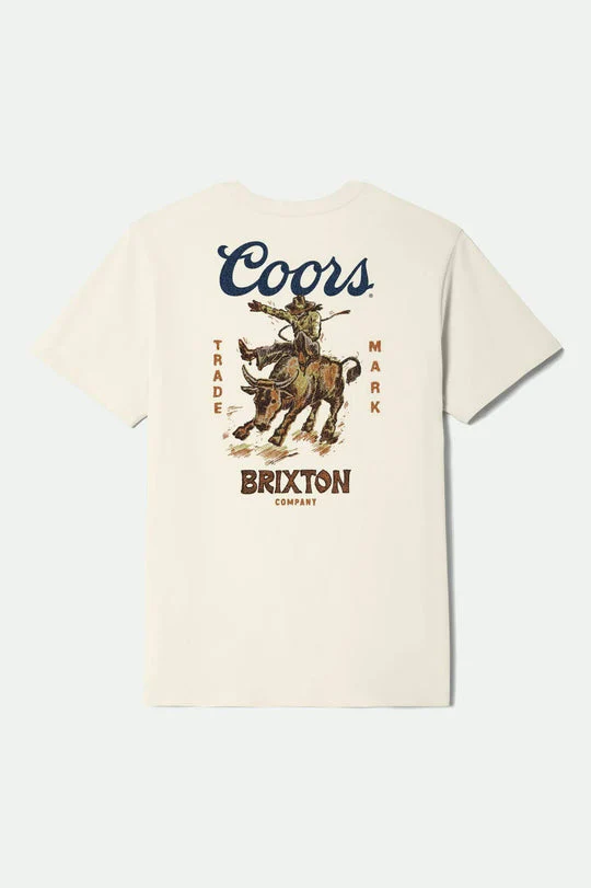 Brixton Coors Bound S/S Standard T-Shirt - CREAM
