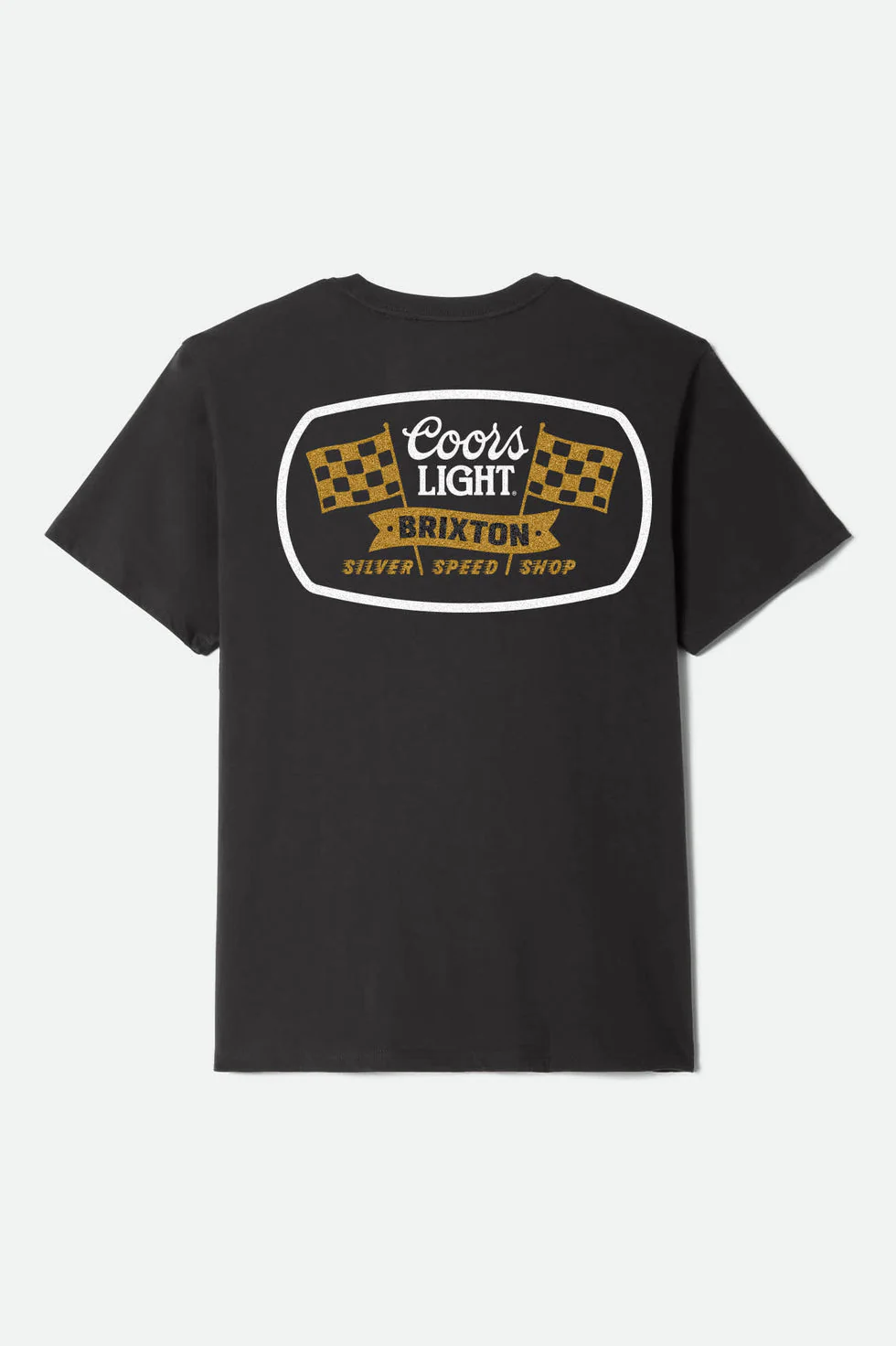 Brixton Coors Light Pit Stop Standard T-Shirt - Black