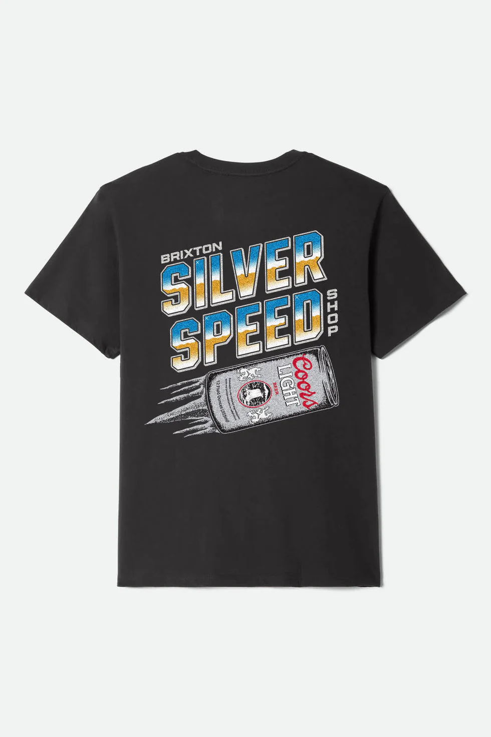 Brixton Coors Light Silver Speed Standard T-Shirt - Black