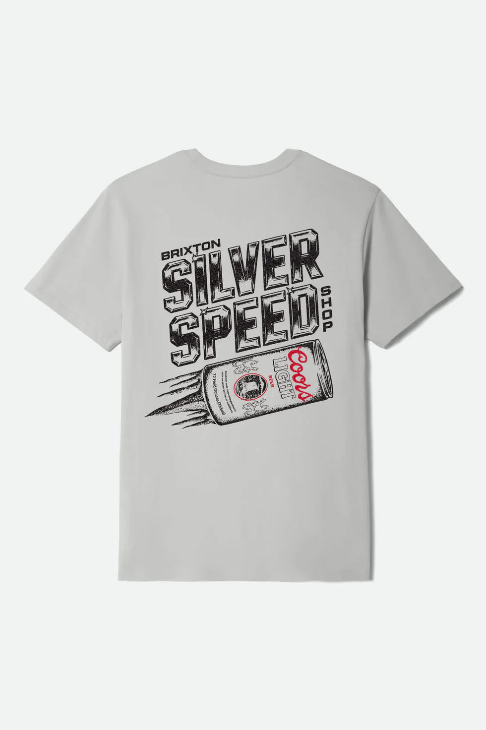 Brixton Coors Light Silver Speed Standard T-Shirt - Silver