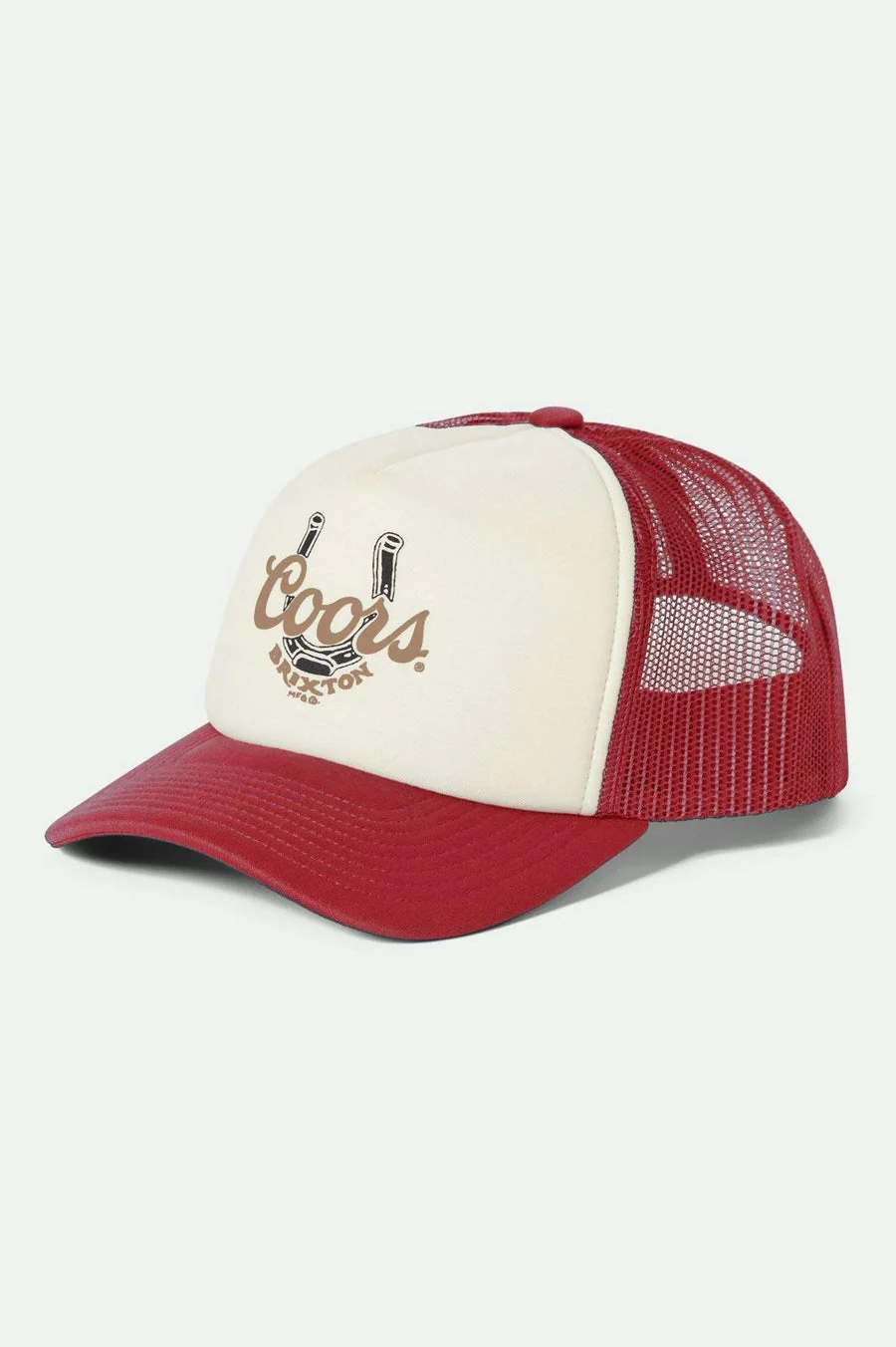 Brixton Coors Luck Trucker Hat - RED/WHITE/RED