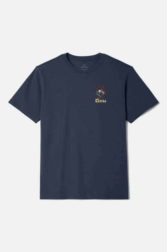 Brixton Coors Omaha S/S Standard T-Shirt - NAVY - Image 2