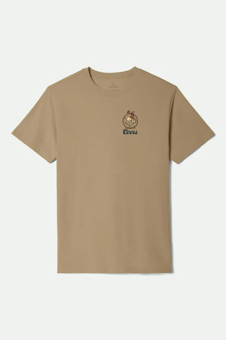 Brixton Coors Omaha S/S Standard T-Shirt - TAN - Image 2