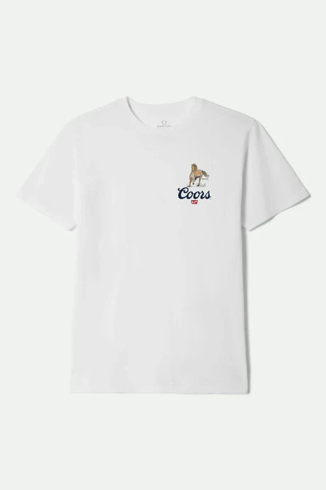 Brixton Coors Roam S/S Standard T-Shirt - WHITE - Image 2