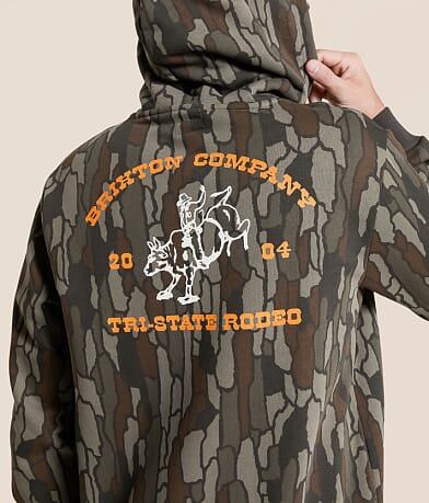 Brixton Danforth Camo Hooded Sweatshirt - Bark Camo - Image 2