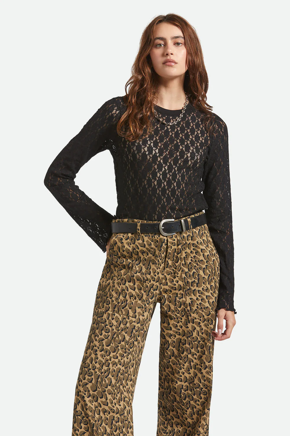 Brixton Dolly Slim Knit T-Shirt - Black