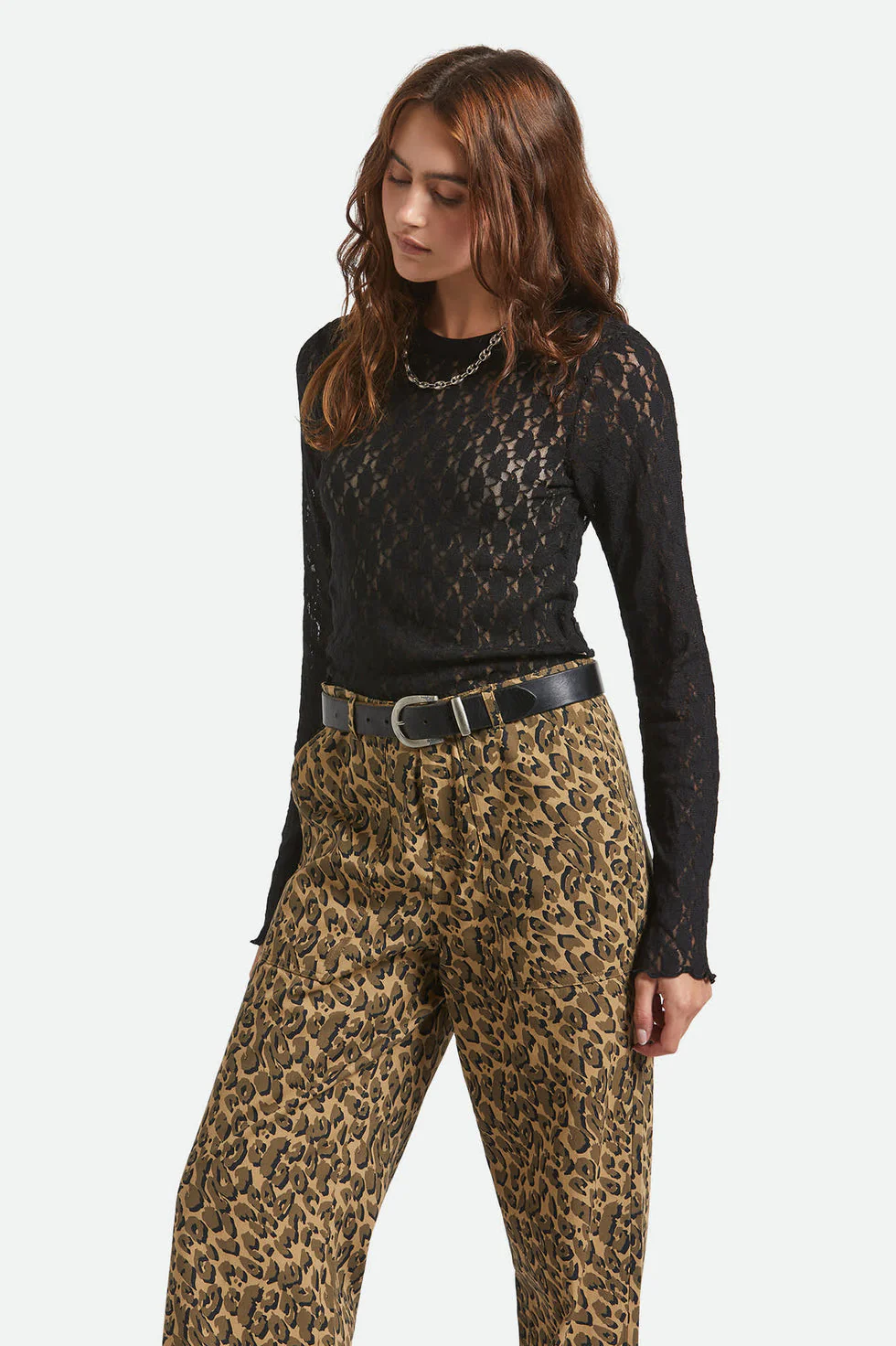 Brixton Dolly Slim Knit T-Shirt - Black - Image 3