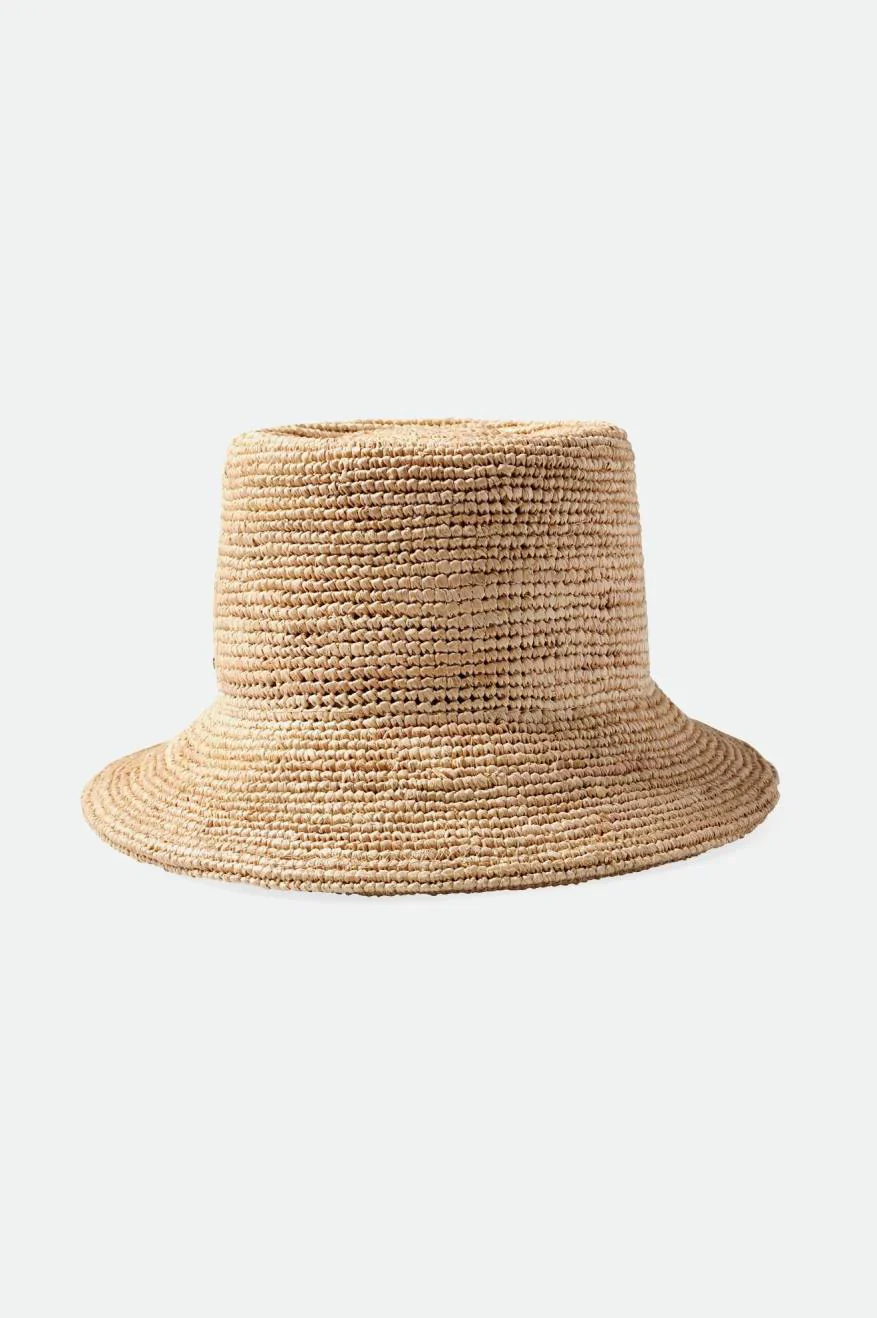 Brixton Ellee Straw Bucket Hat - Tan - Image 2