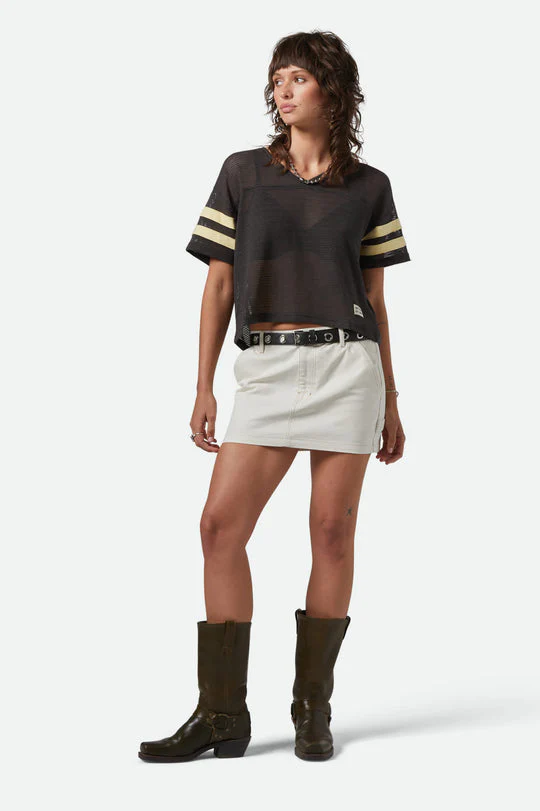 Brixton Essex Painter Mini Skirt - EGRET WHITE - Image 2