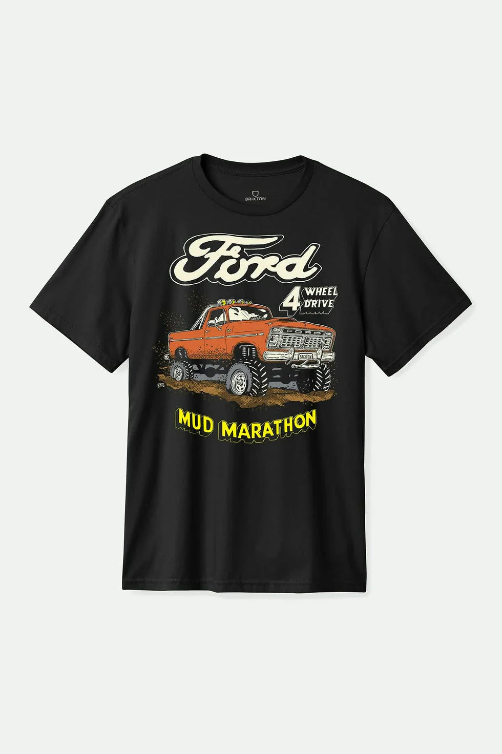 Brixton Ford Mud Marathon Standard T-Shirt - Burnt Rubber