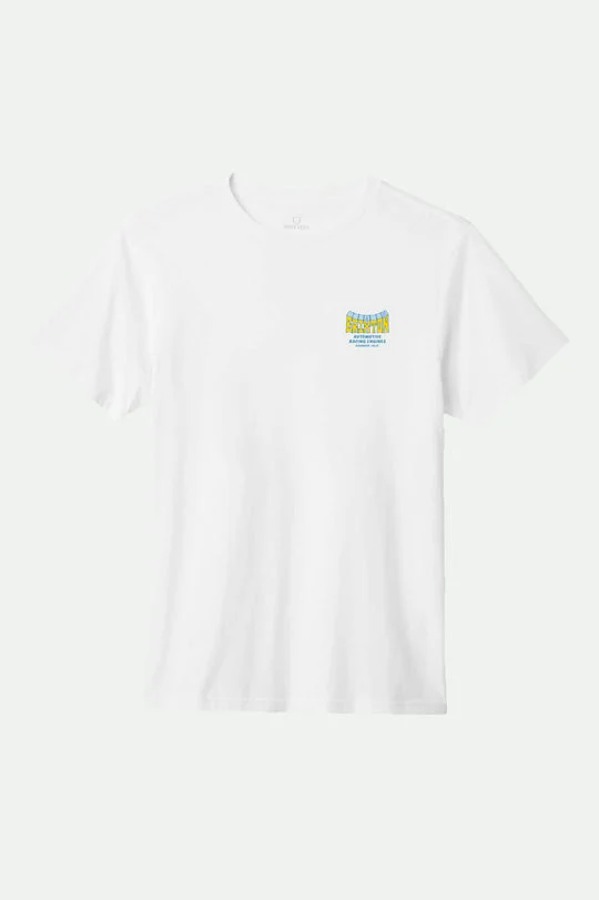 Brixton Horsepower S/S Standard T-Shirt - WHITE - Image 2