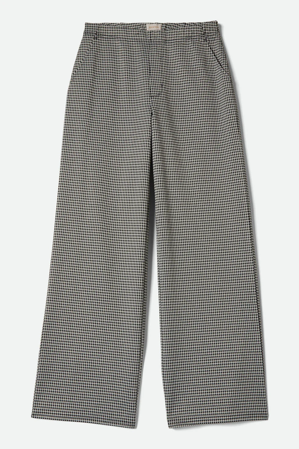 Brixton Houndstooth Leisure Trouser Pant - Winter White/Black - Image 2