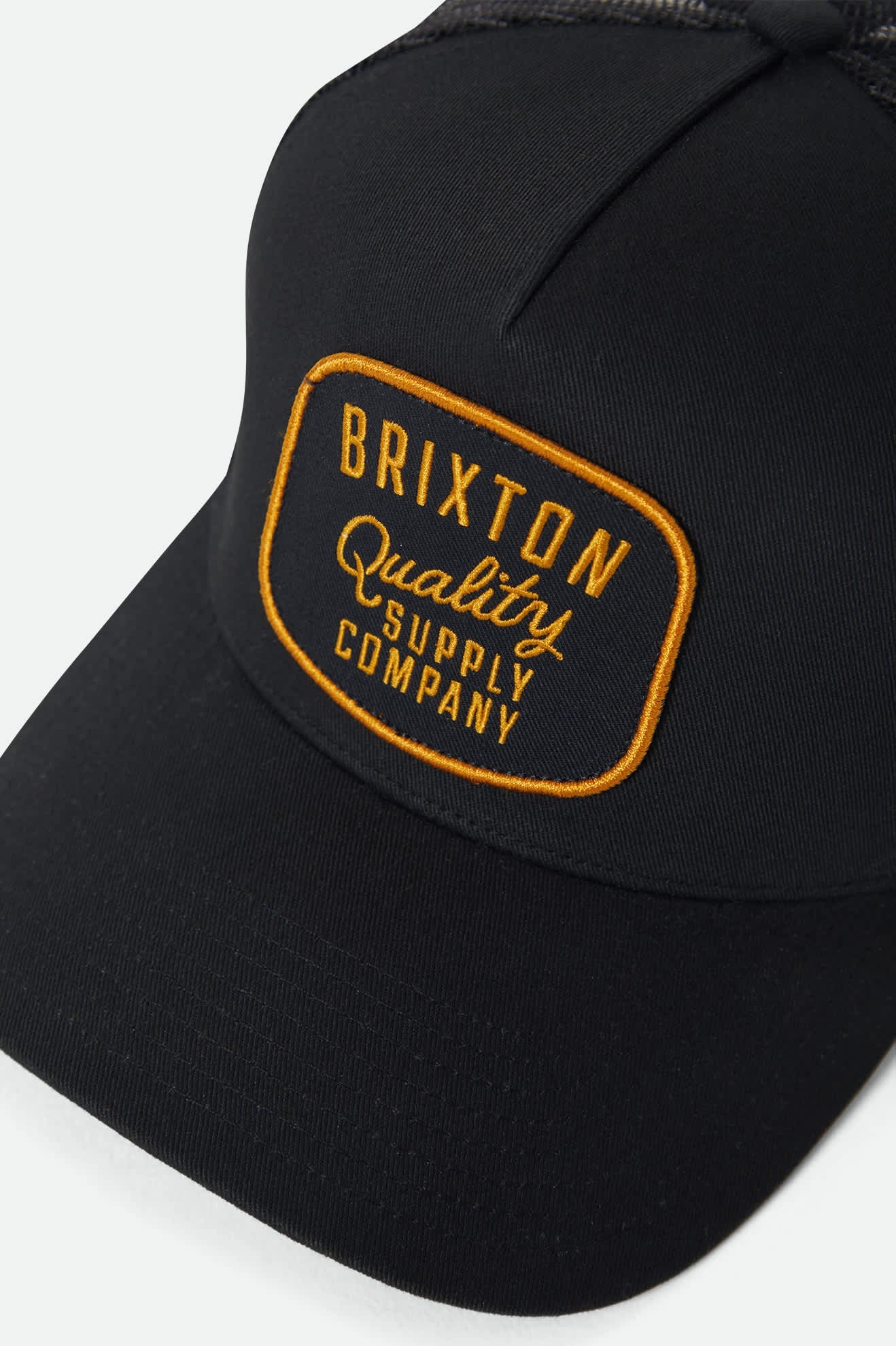 Brixton Hubal Netplus Trucker Hat - Black Black - Image 3
