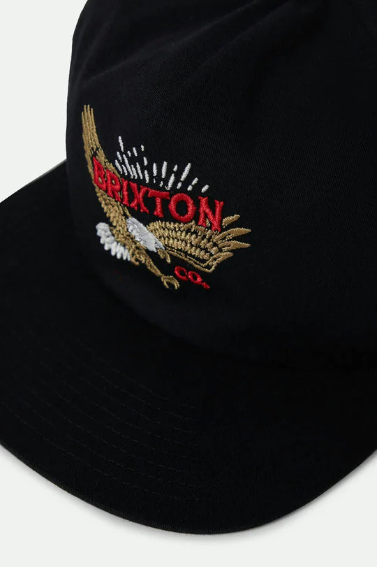 Brixton Keller Snapback - BLACK - Image 3