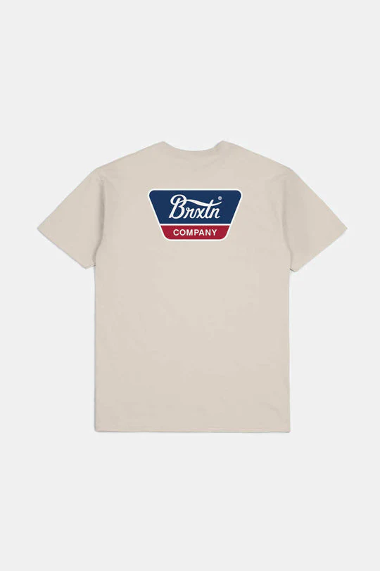 Brixton Linwood S/S Standard T-Shirt - CREAM