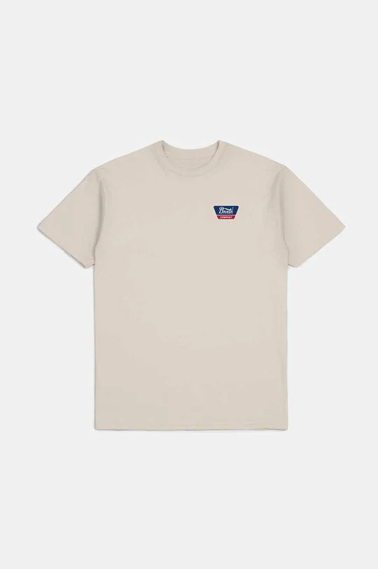 Brixton Linwood S/S Standard T-Shirt - CREAM - Image 2