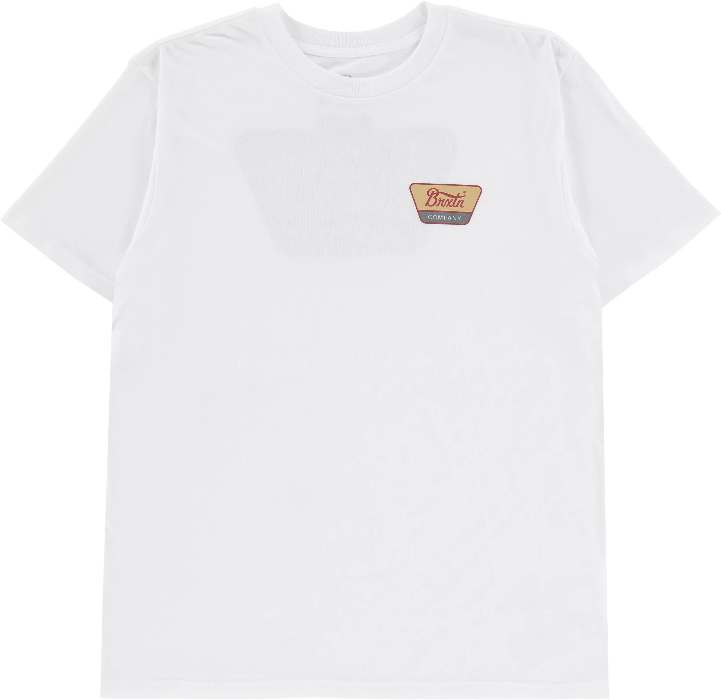 Brixton Linwood T-Shirt - White/Red Ochre/Curry Yellow - Image 2