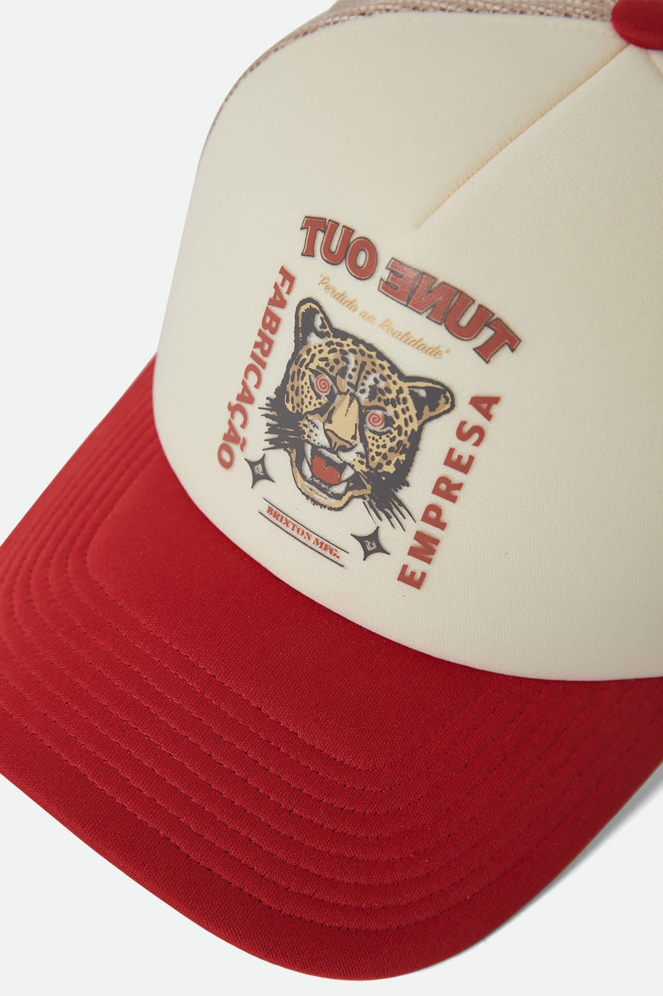 Brixton Lost In Reality Netplus Trucker Hat - Whitecap/Adrenaline Rush - Image 3
