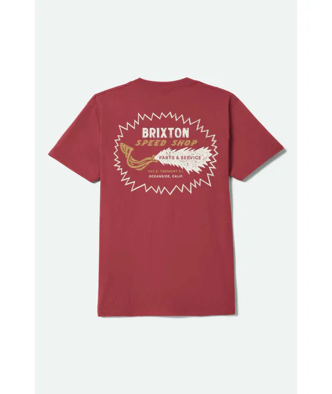 Brixton Mavis T-Shirt - Robust Red Worn Wash