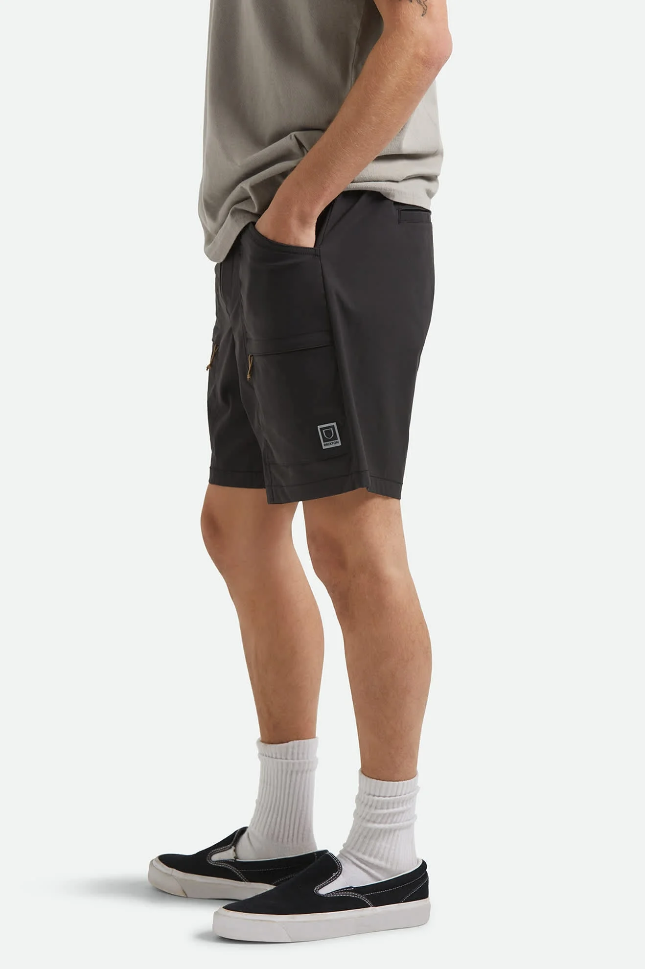 Brixton Men's Journey Utility Short - Black - Image 3