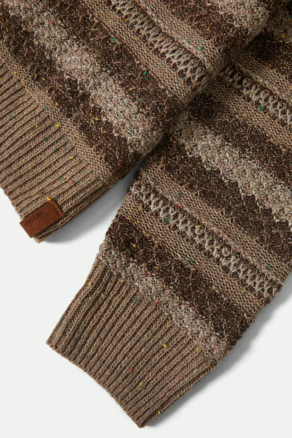 Brixton Midnight Crew Sweater - Multi Neutral Stripe - Image 5