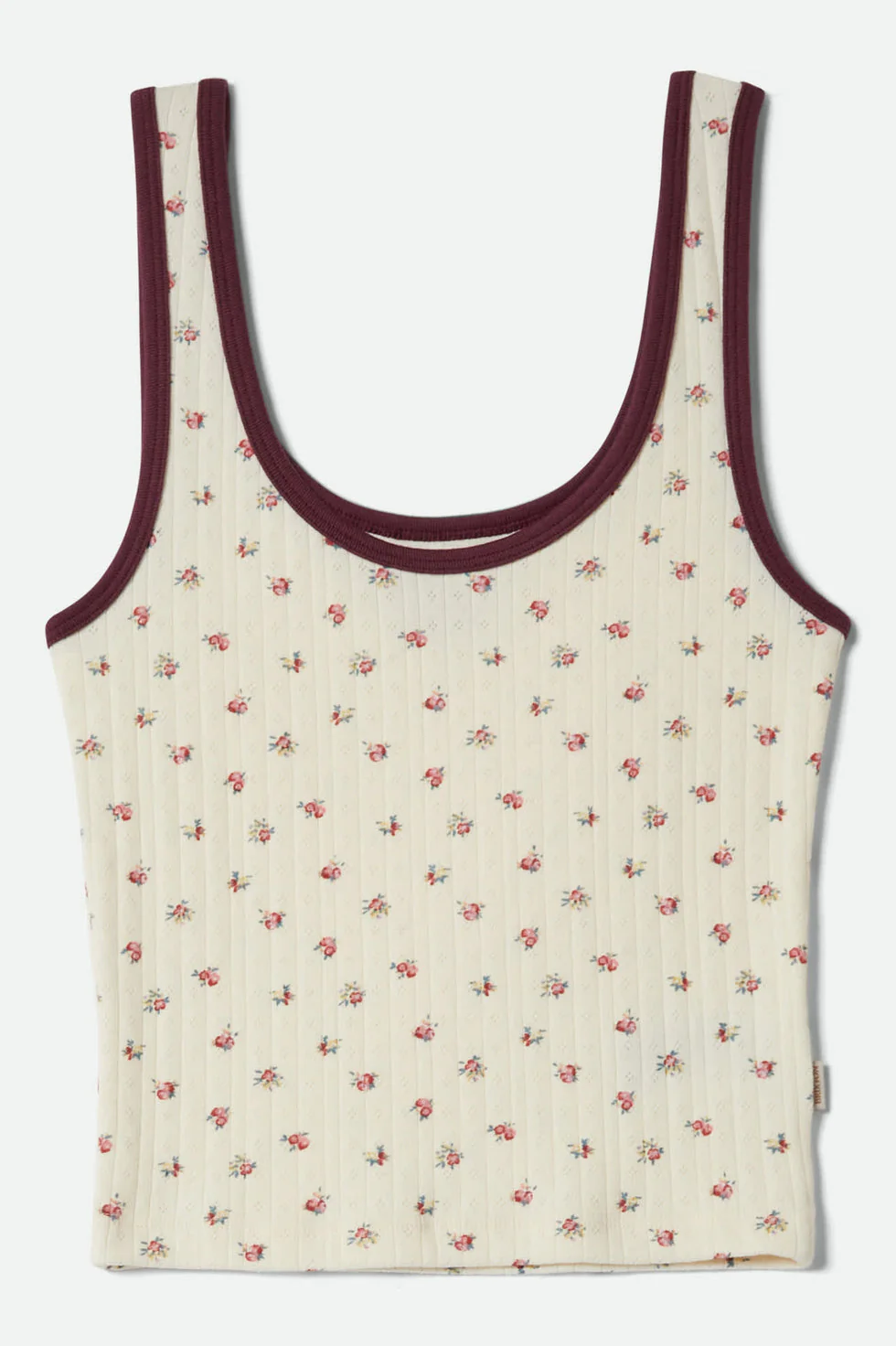 Brixton Off Duty A-Tank - Floral Pointelle - Image 2