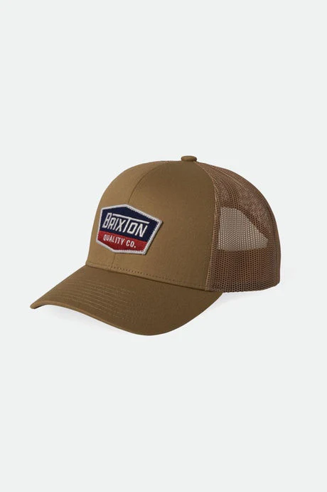 Brixton Regal Netplus Trucker Hat - KHAKI