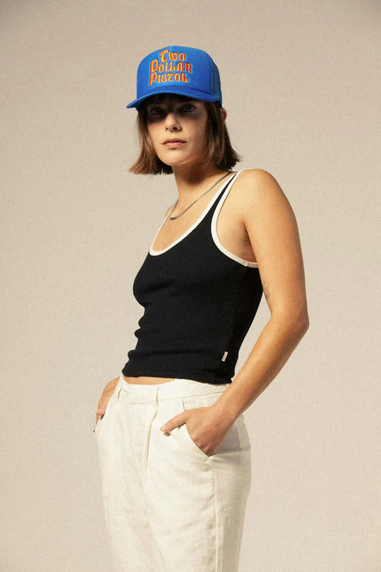 Brixton Ringer Organic A-Tank - BLACK/OFF WHITE - Image 2