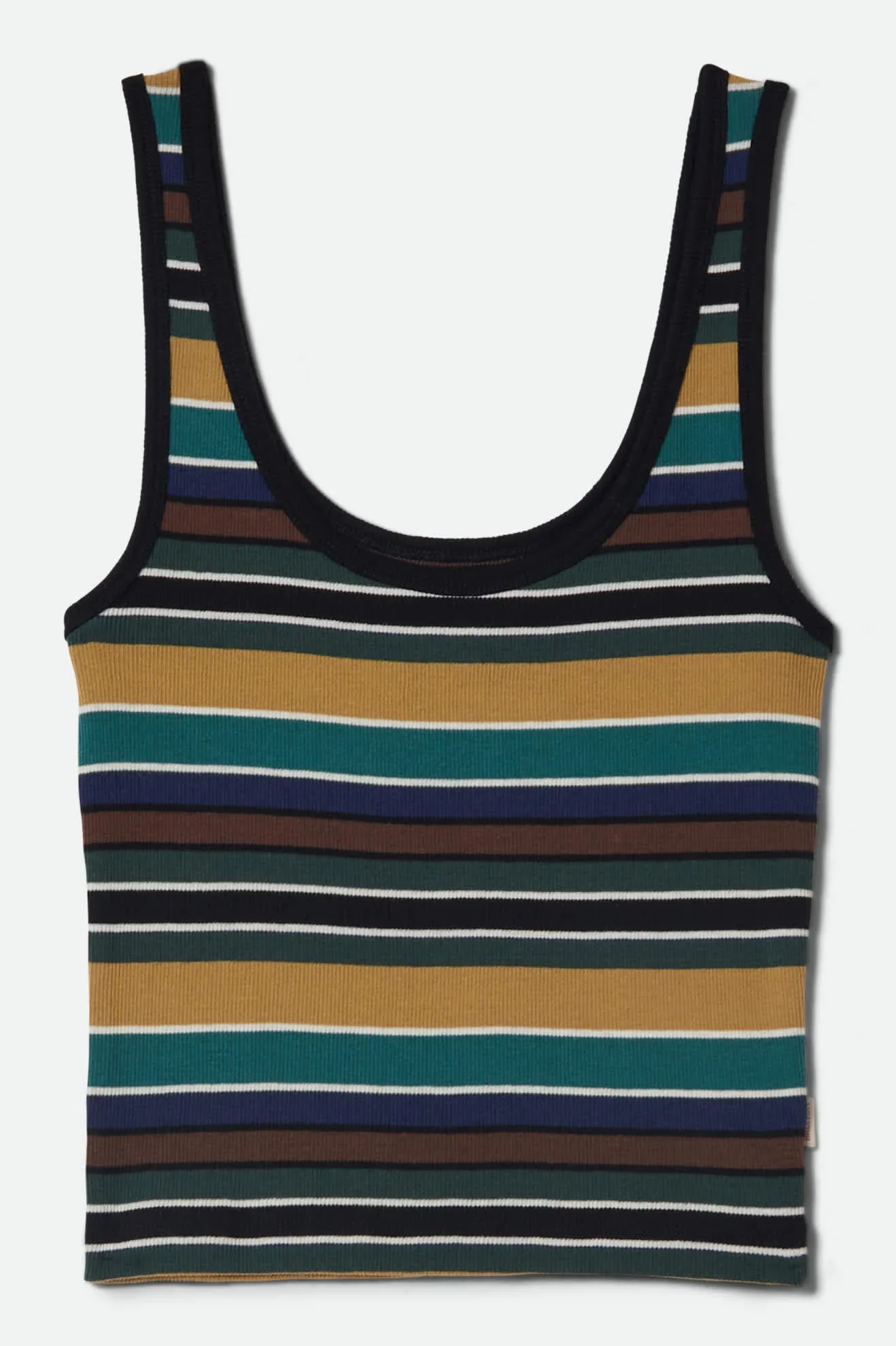 Brixton Ringer Organic A-Tank - Multi Retro Stripe - Image 2
