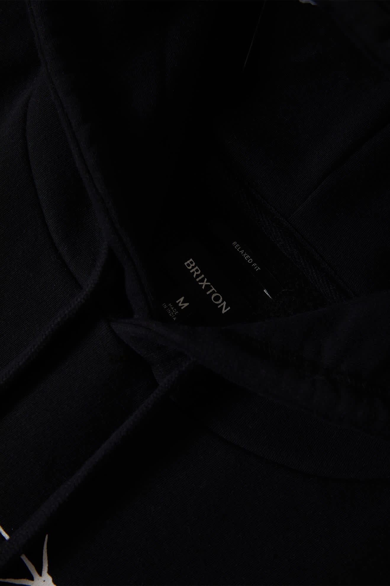 Brixton Smile Always Relaxed Hoodie - Black Worn Wash - Image 3