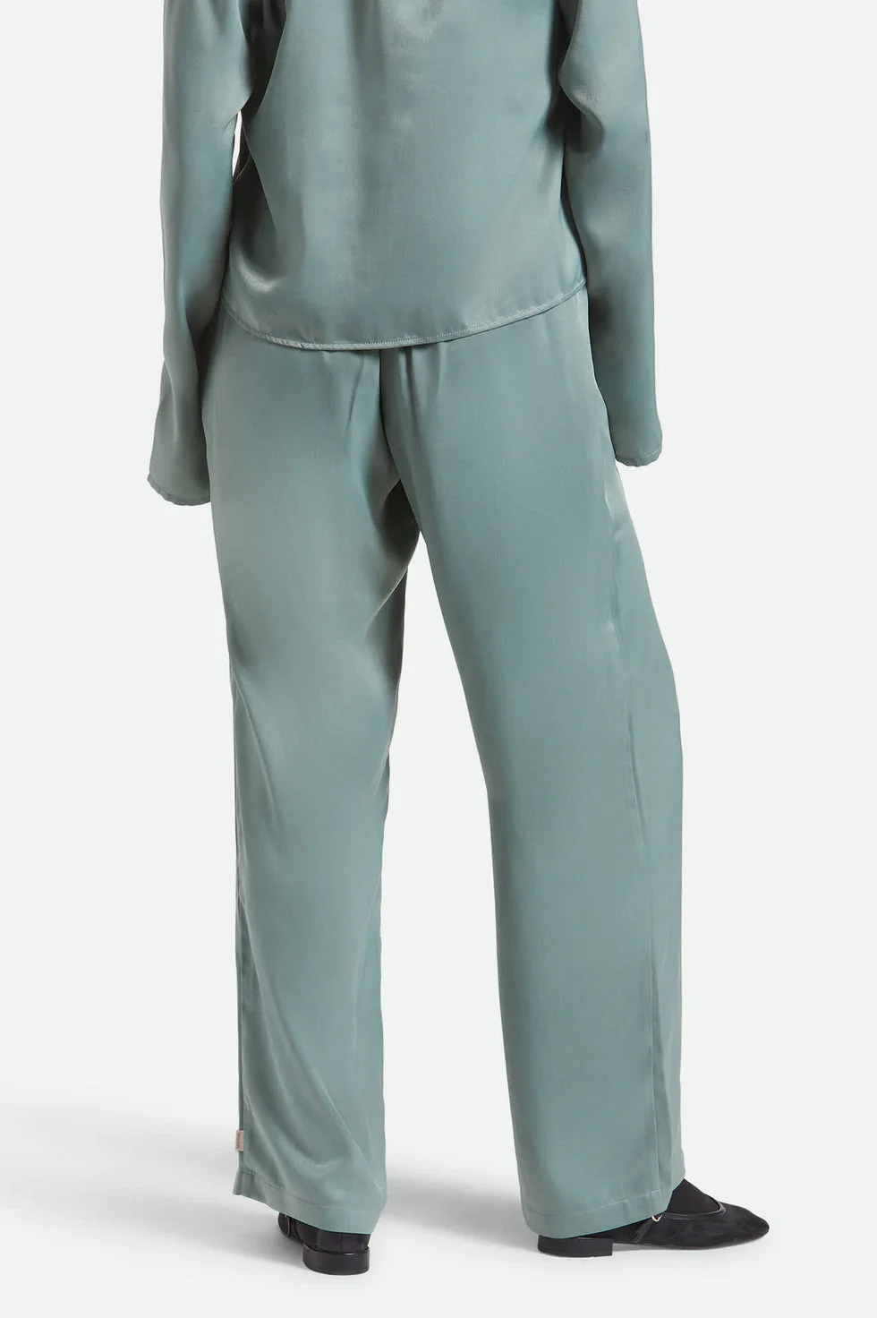 Brixton Soho Silky Pant - Blue Green Shine - Image 3
