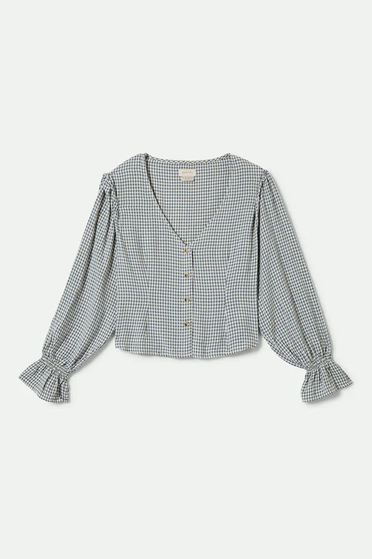 Brixton The Meadow Blouse - AZURE BLUE