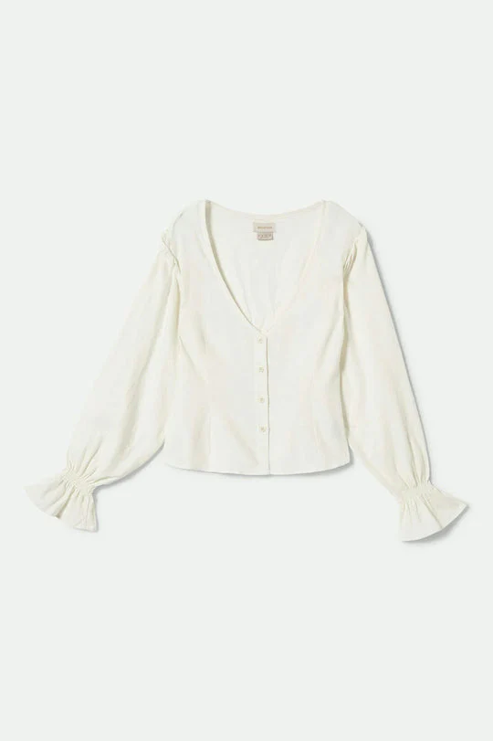 Brixton The Meadow Blouse - OFF WHITE - Image 3