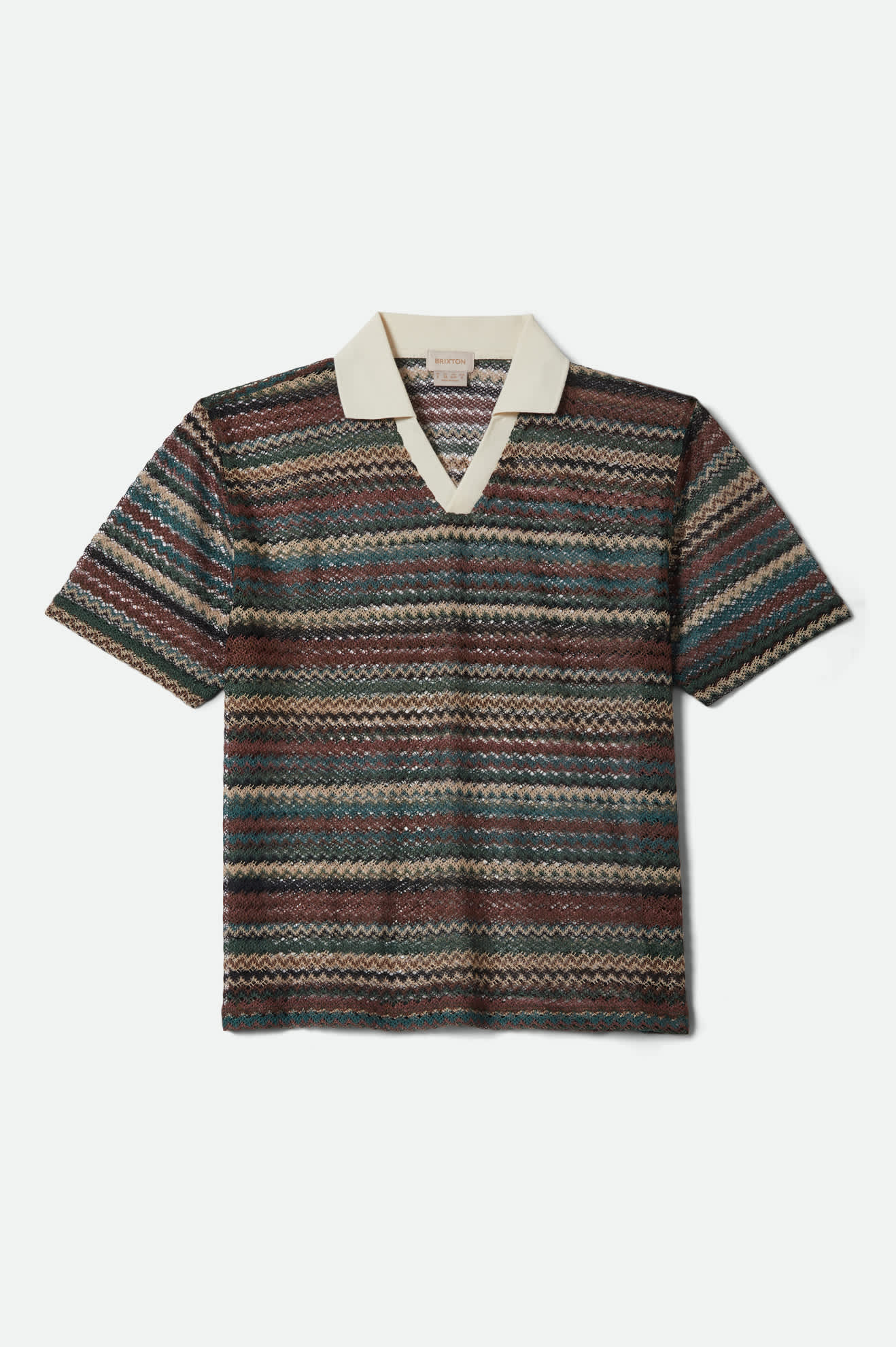 Brixton Varsity T-Shirt - Multi Retro Stripe - Image 3
