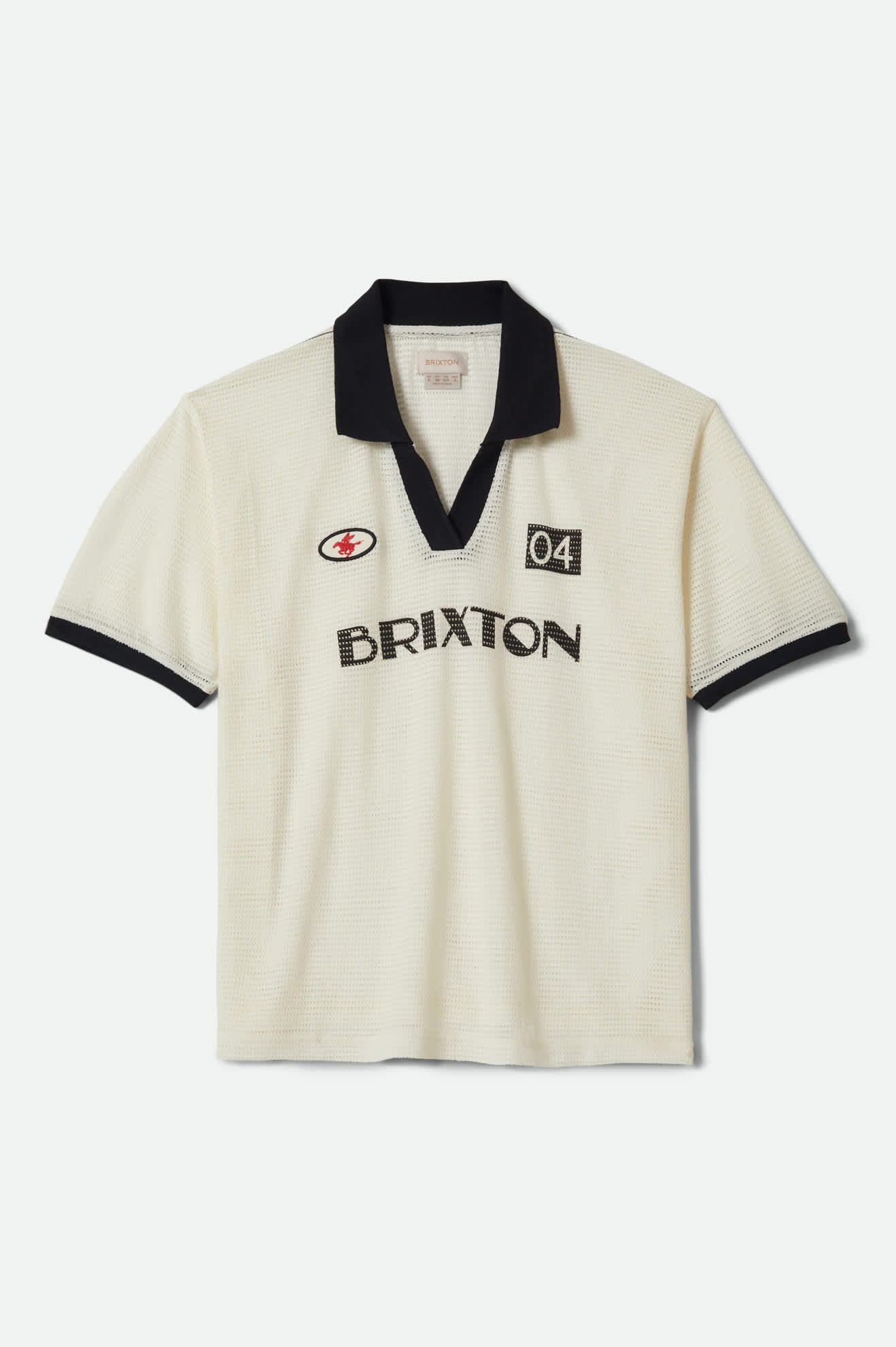 Brixton Varsity T-Shirt - Off White/Black - Image 3