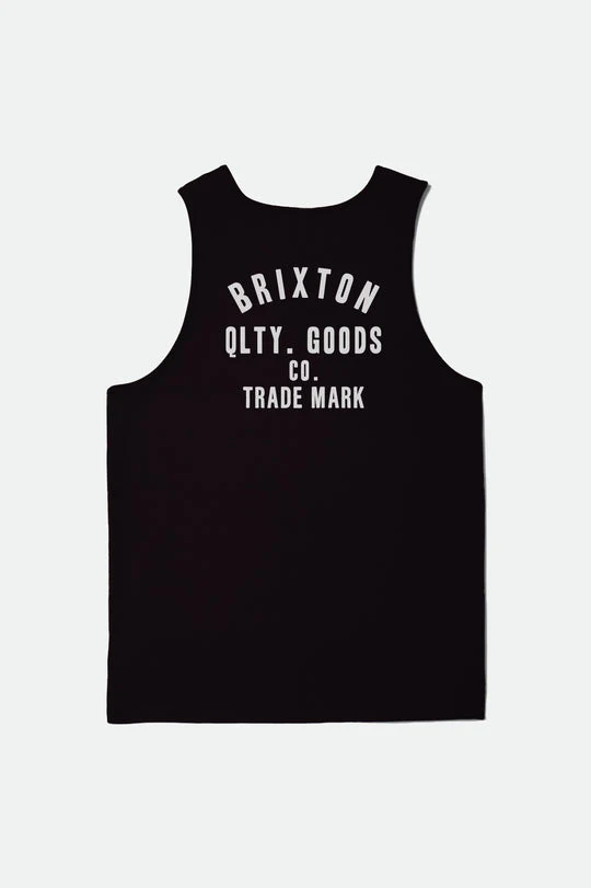 Brixton Woodburn Tank Top - WASHED BLACK/WHITE