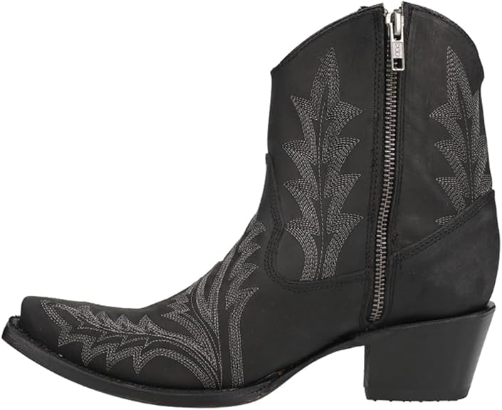 Corral Boots Women's Embroidery & Zipper Ankle Boots - BLACK - Image 2