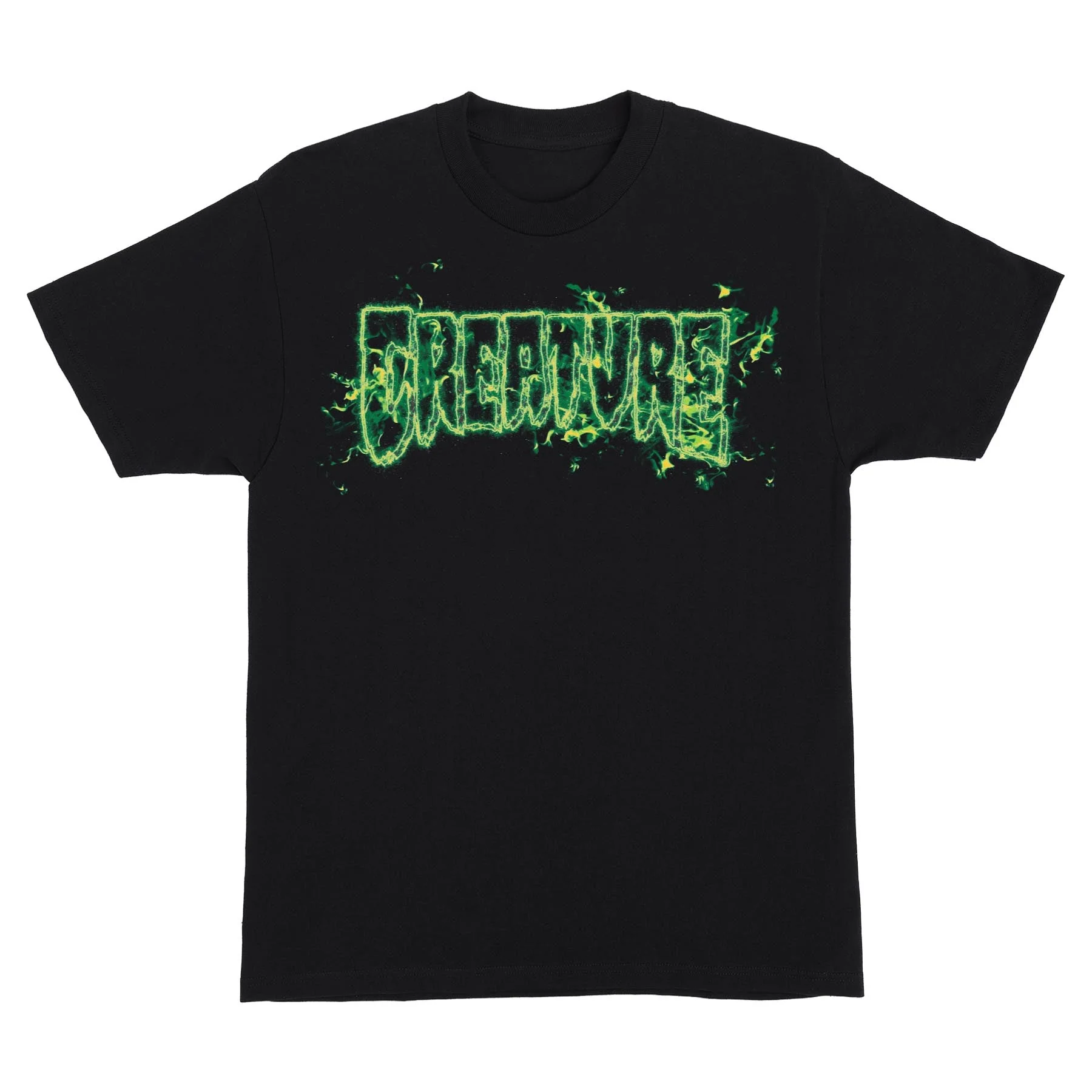 Creature Inferno Logo Outline Men's T-Shirt - BLACK