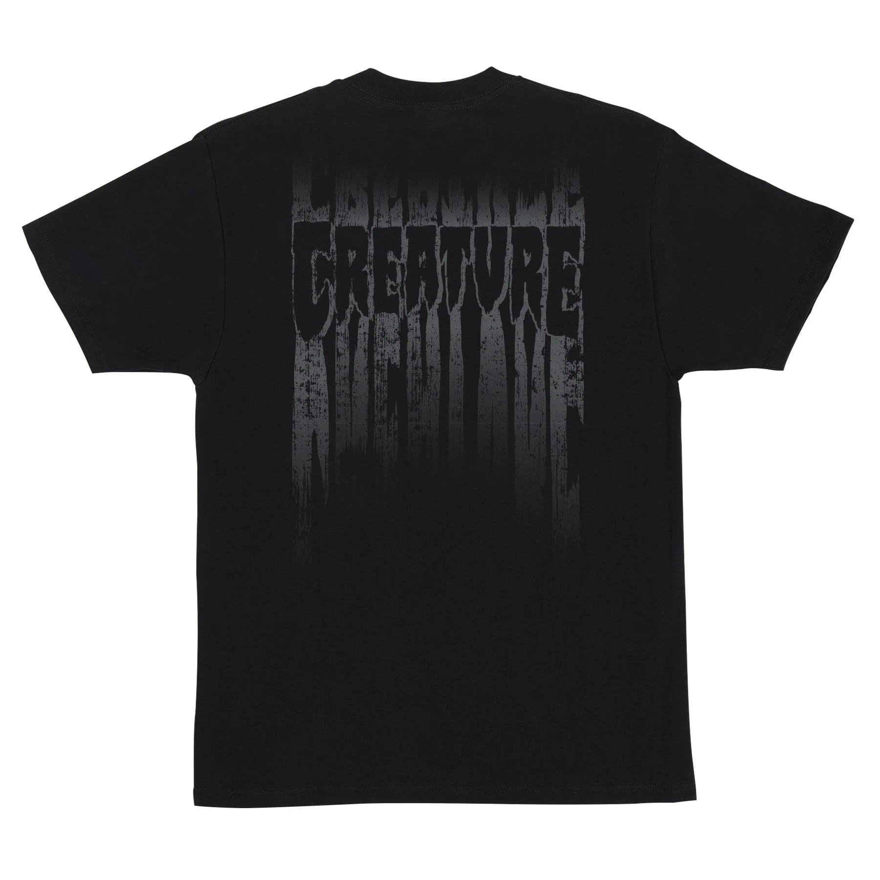 Creature Tattered Men's T-Shirt - BLACK